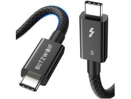 BlitzWolf BW-HDC8 USB-C-USB-C kábel, 240W, 1,5m (fekete)